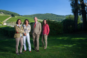 Albiera, Allegra, Alessia con il padre Piero Antinori, Marchesi Antinori